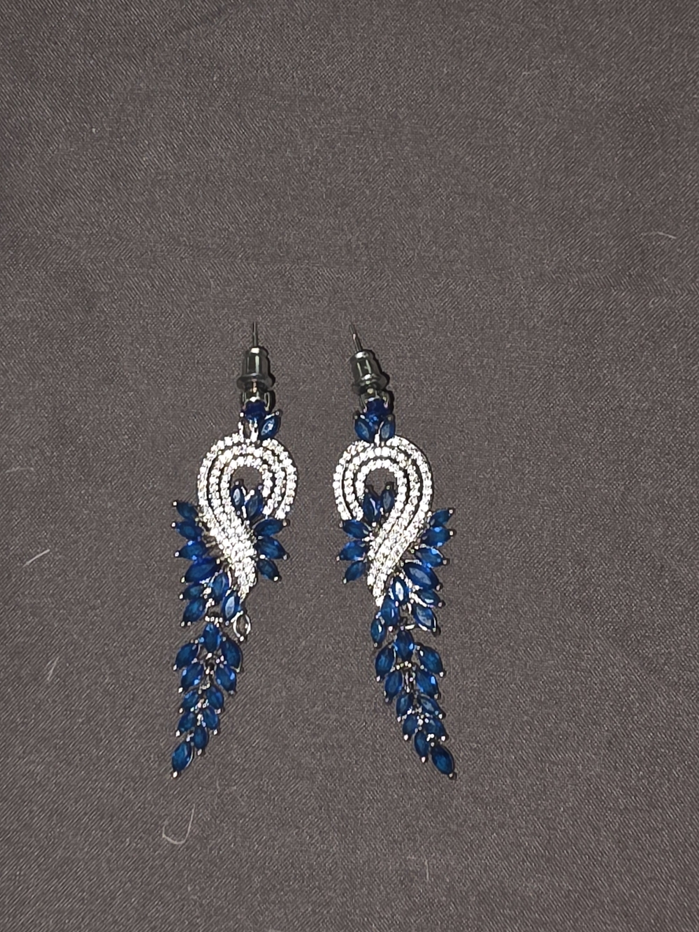 Sapphire Crystal Earrings